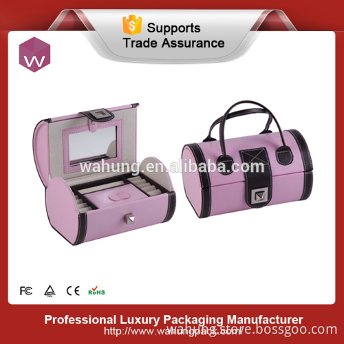 soft leatherette personalized ring storage boxes